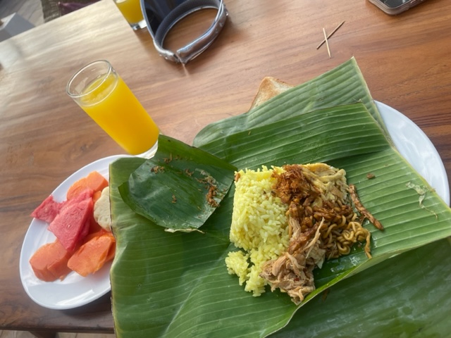 First meal in Ubud