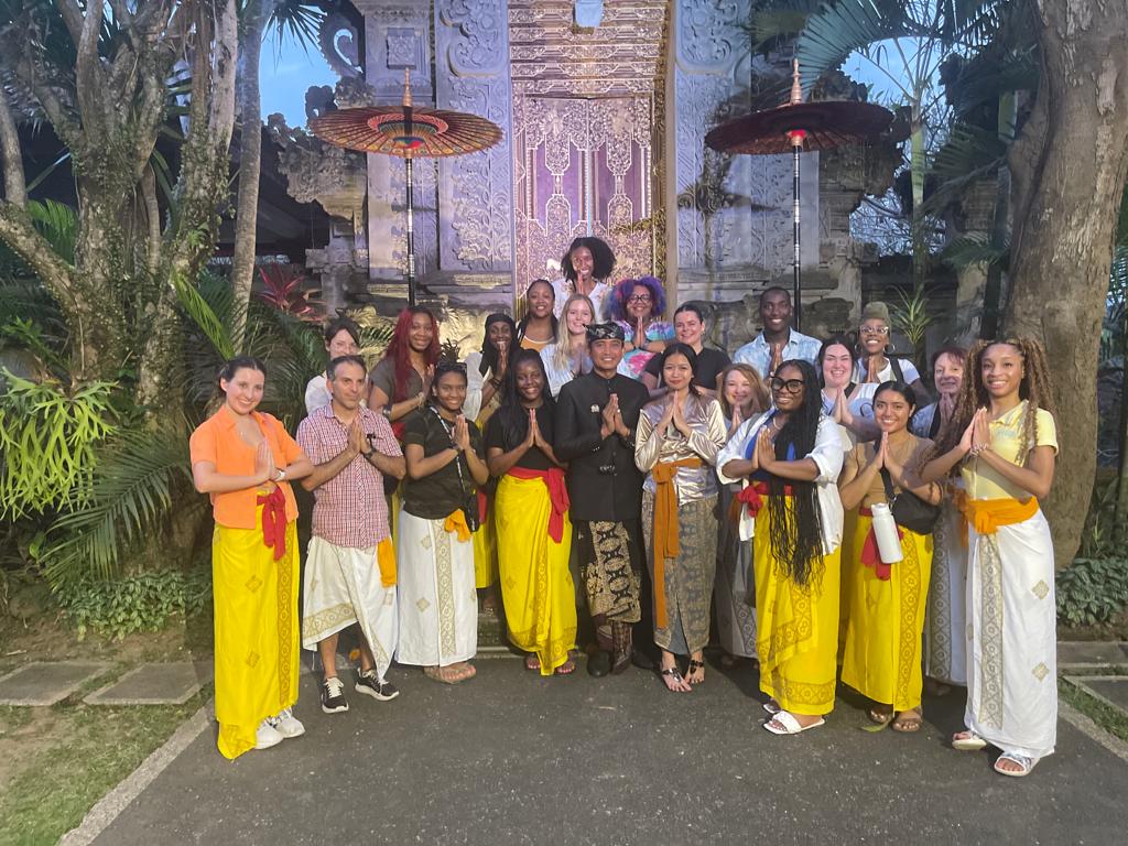 Group at the royal palace